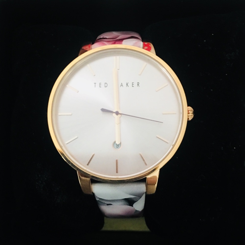 Ted Baker ROOTH Palace Gardens leather strap watch